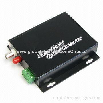 1 Channel Video/1 Duplex Audio to Fiber, SM FC, 20km, Optic Video converter